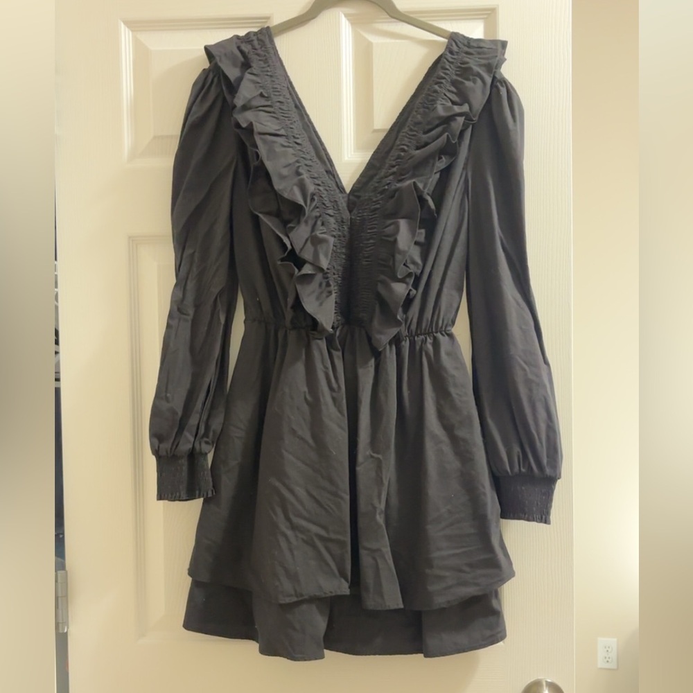 Strut & Bolt Women’s Black Ruffle Dress